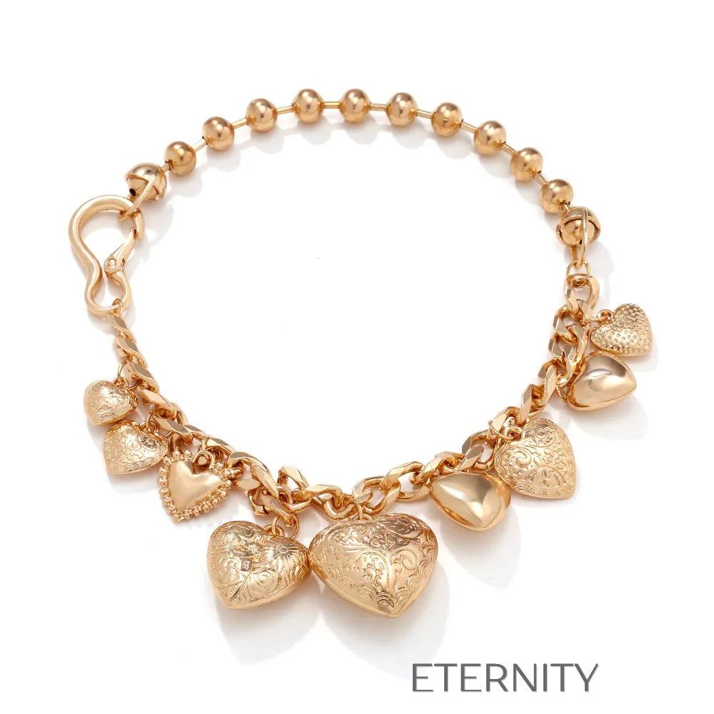 Collar colgante forma corazón Cadenas Plateado Unica Acero Inoxidable  ETERNITY