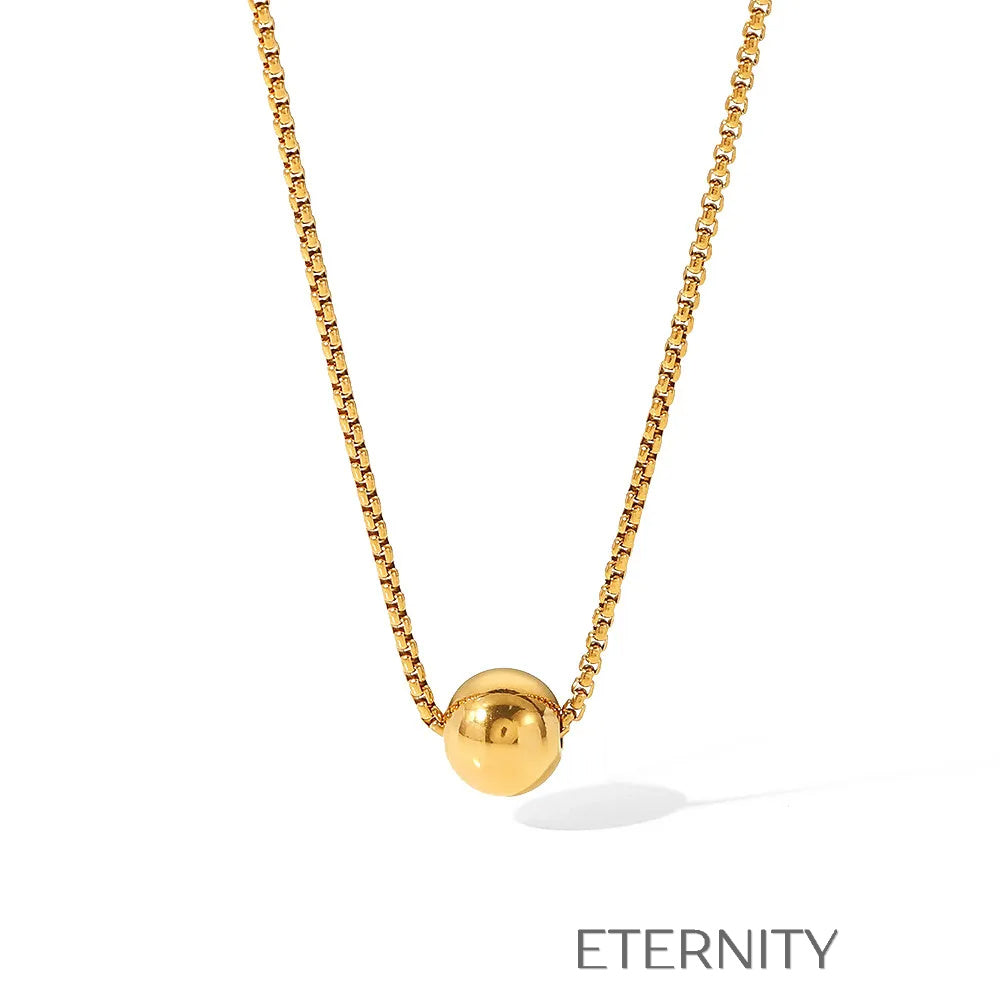 Collar Largo Imperial Pearl Multicapa  Cadenas Dorado Unica Acero Inoxidable  ETERNITY