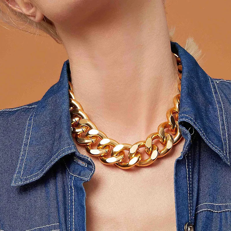Collar "Bold Link" ETERNITY - Eslabones Gruesos Estilo Urbano