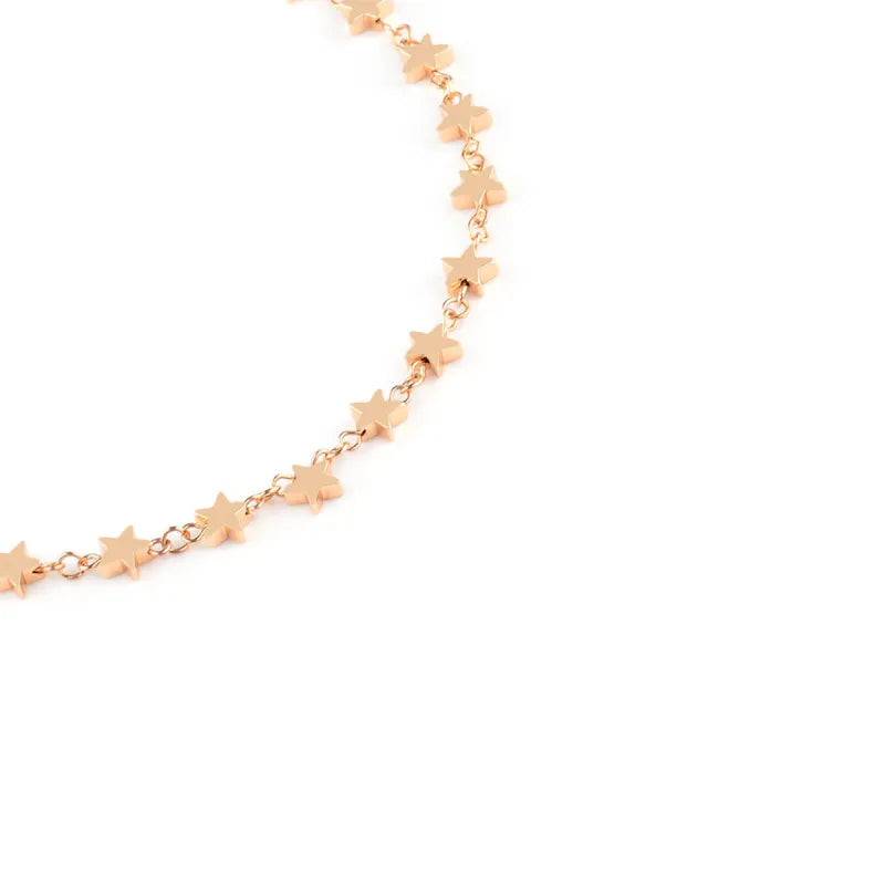 Collar Choker "Stellar Night" ETERNITY - Estrellas Doradas
