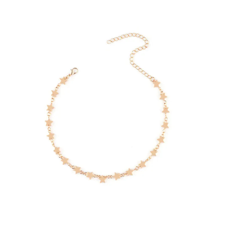 Collar Choker "Stellar Night" ETERNITY - Estrellas Doradas