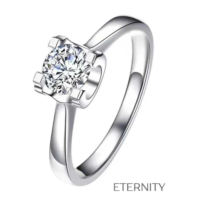 Conjunto Eternal Radiance de Plata Esterlina y Cristales  Set Plateado Unica Acero Inoxidable  ETERNITY