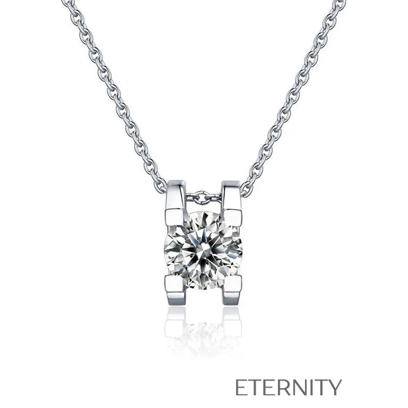 Conjunto Eternal Radiance de Plata Esterlina y Cristales  Set Plateado Unica Acero Inoxidable  ETERNITY