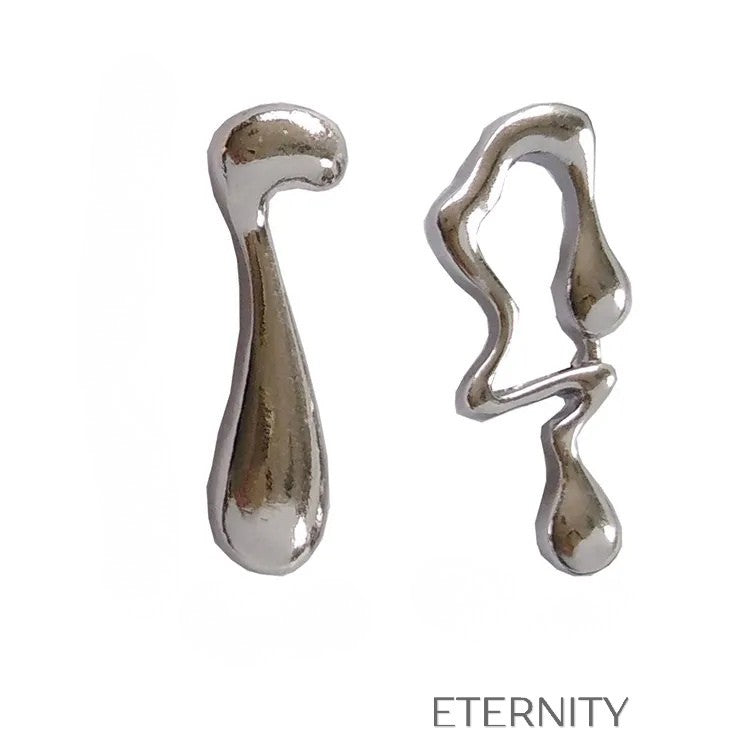 Zarcillos Liquid Essence Oro  Zarcillos Dorado Unica Acero Inoxidable  ETERNITY