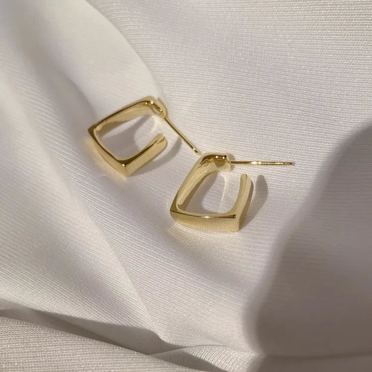 Zarcillos "Geometric Frame" ETERNITY - Rectángulo Liso Minimal