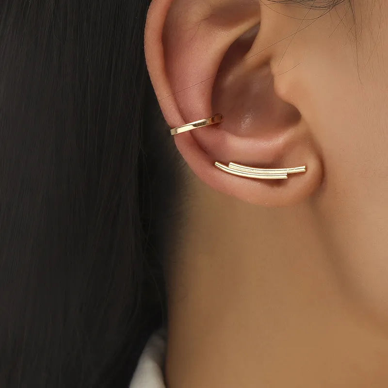 Zarcillos "Botanical Cuff" ETERNITY - Ear Climbers y Cuffs con Cristales