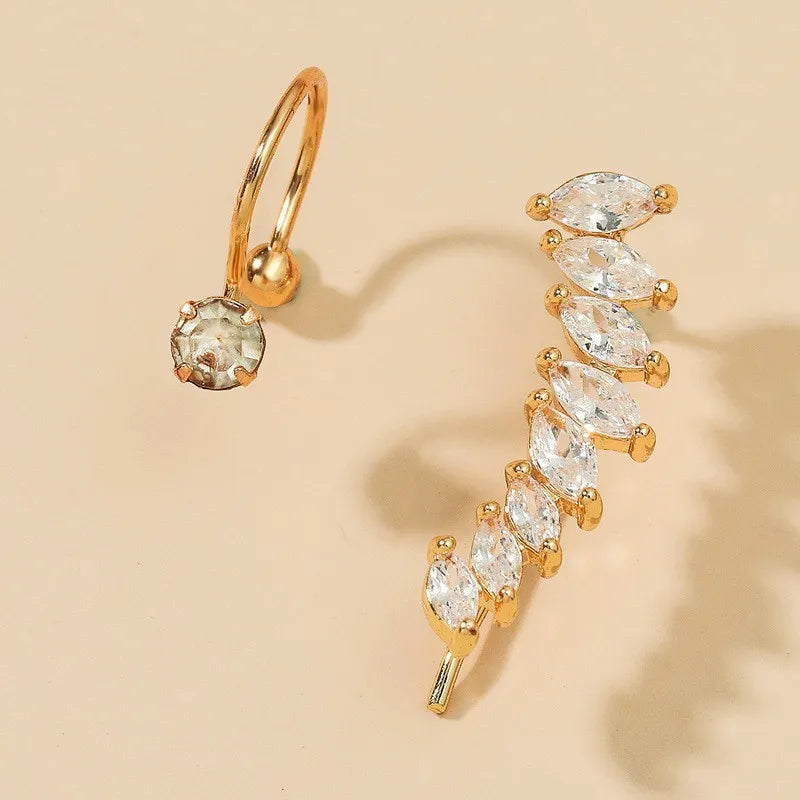 Zarcillos "Botanical Cuff" ETERNITY - Ear Climbers y Cuffs con Cristales