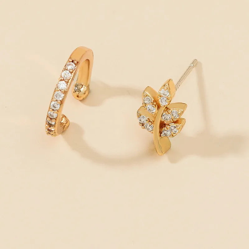 Zarcillos "Botanical Cuff" ETERNITY - Ear Climbers y Cuffs con Cristales