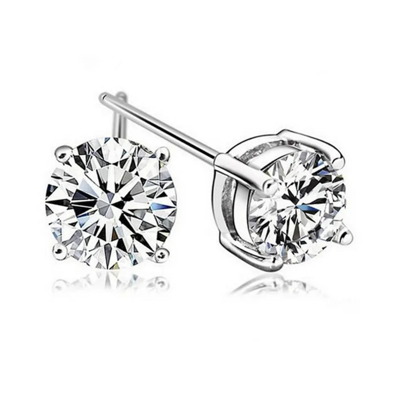 Zarcillos "Crystal Glow" ETERNITY - Zirconias Oro y Plata