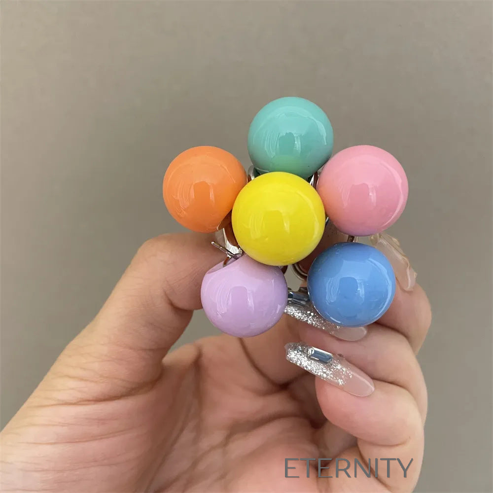 Zarcillos de Aro Luminous Bubble con Esferas de Colores y Base Plateada  Zarcillos Verde Unica Acero Inoxidable  ETERNITY