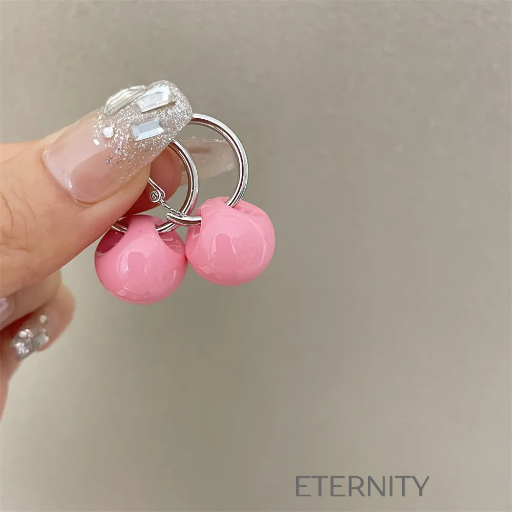 Zarcillos de Aro Luminous Bubble con Esferas de Colores y Base Plateada  Zarcillos Verde Unica Acero Inoxidable  ETERNITY