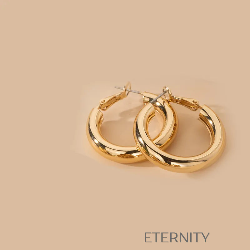 Conjunto Geometric Link de Collar y Pulsera con Eslabones Rectangulares  Zarcillos Dorado Unica Acero Inoxidable  ETERNITY