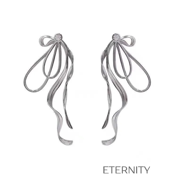Aretes creativos multicapas modernos Zarcillos Plateado Unica Acero Inoxidable  ETERNITY