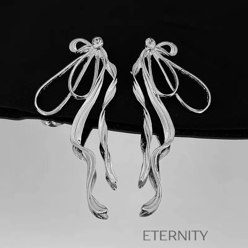 Aretes creativos multicapas modernos Zarcillos Plateado Unica Acero Inoxidable  ETERNITY