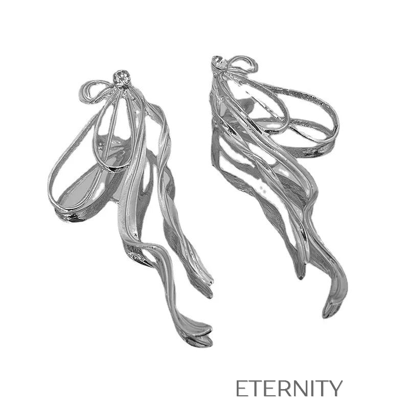 Aretes creativos multicapas modernos Zarcillos Plateado Unica Acero Inoxidable  ETERNITY