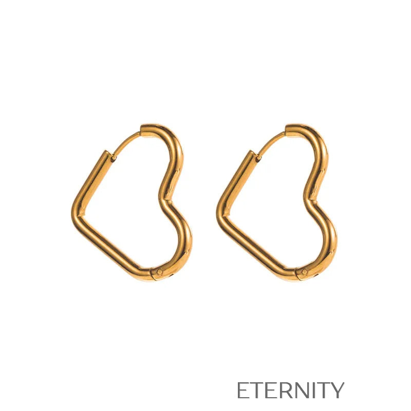 Zarcillos Geométricos Geometric Glam en Acero Inoxidable Dorado  Zarcillos Dorado Unica Acero Inoxidable  ETERNITY