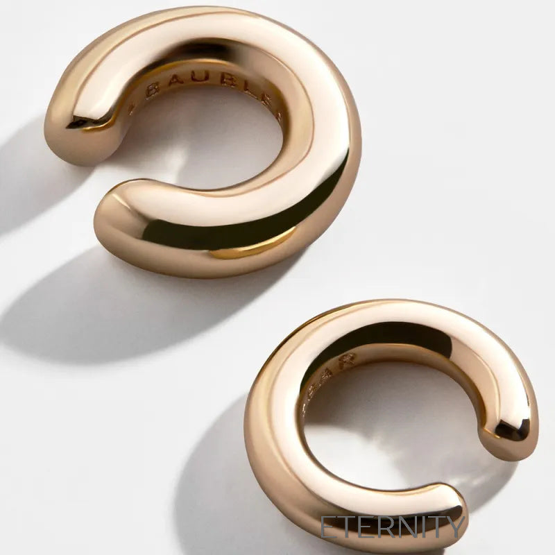 Ear Cuffs Bolster Tubulares  Zarcillos Dorado Unica Acero Inoxidable  ETERNITY