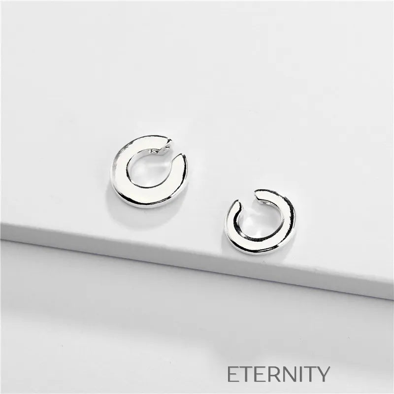 Ear Cuffs Bolster Tubulares  Zarcillos Dorado Unica Acero Inoxidable  ETERNITY