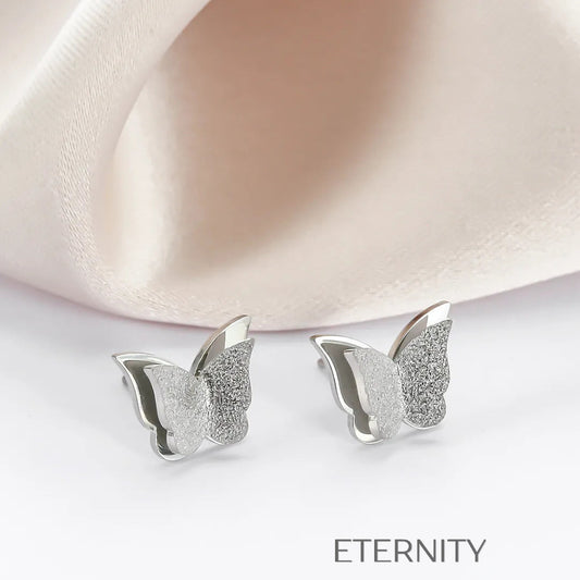 Zarcillos Butterfly Wings  Zarcillos Dorado Unica Acero Inoxidable  ETERNITY