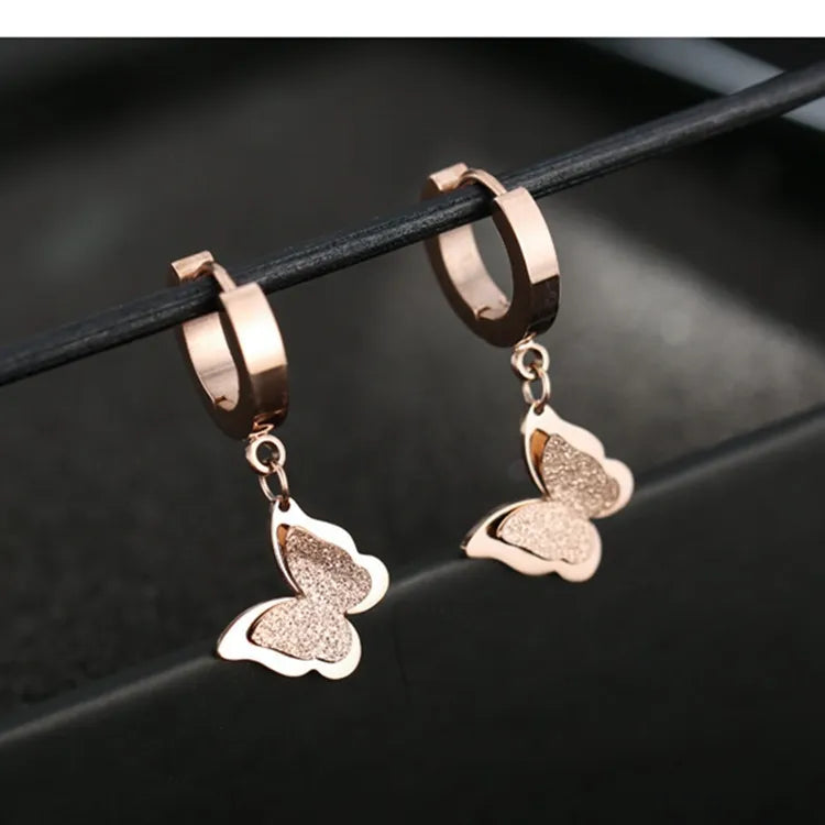 Argollas "Butterfly Dream" ETERNITY - Diseño Mariposa Satinada