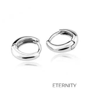Zarcillos de Aro Minimalist Gloss con Diseño Tubular y Acabado Espejo  Zarcillos Plateado Unica Acero Inoxidable  ETERNITY