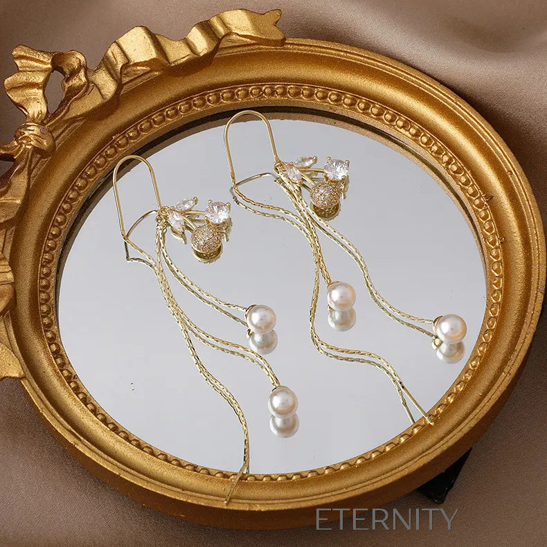 Zarcillos Argollas de Circones  Zarcillos Dorado Unica Acero Inoxidable  ETERNITY