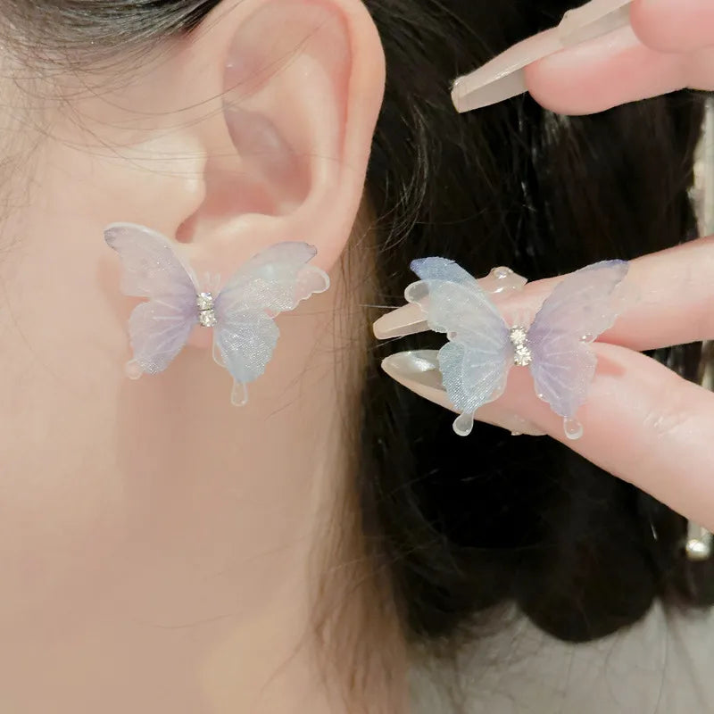 Zarcillos "Ethereal Butterfly" ETERNITY - Alas de Tul y Cristales