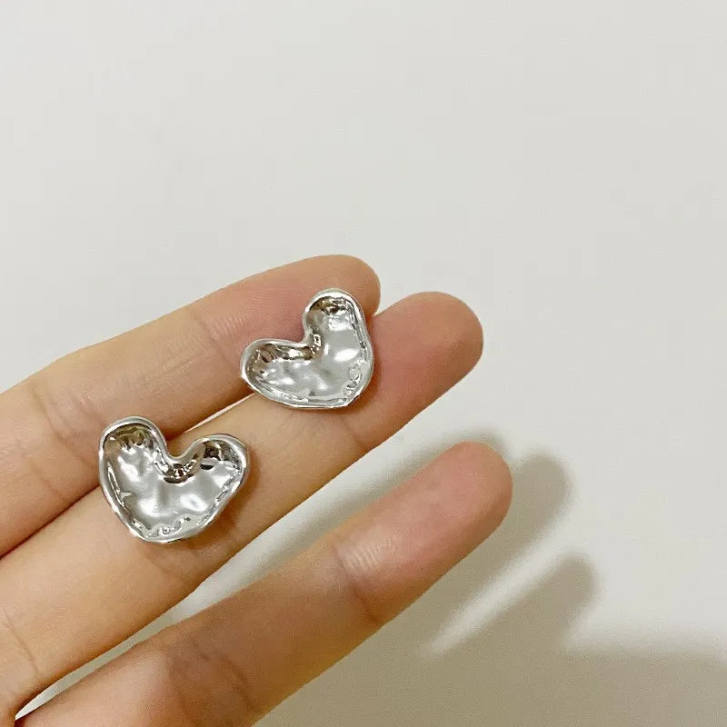 Argollas "Sweet Marble Heart" ETERNITY - Corazón Esmaltado Pastel