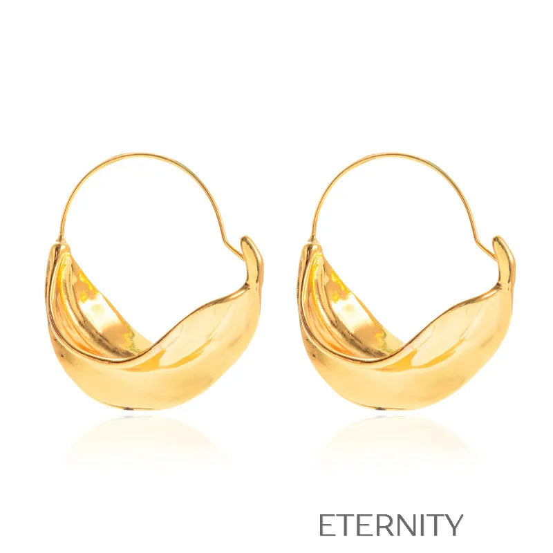 Collar Nacre Double Cascade Perlas  Zarcillos Dorado Unica Acero Inoxidable  ETERNITY