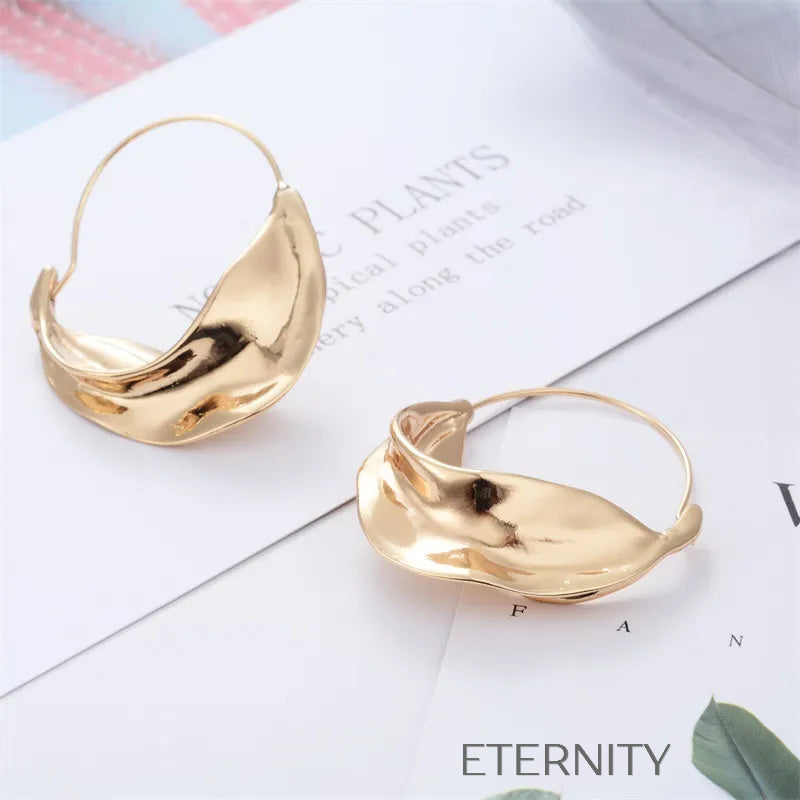 Collar Nacre Double Cascade Perlas  Zarcillos Dorado Unica Acero Inoxidable  ETERNITY