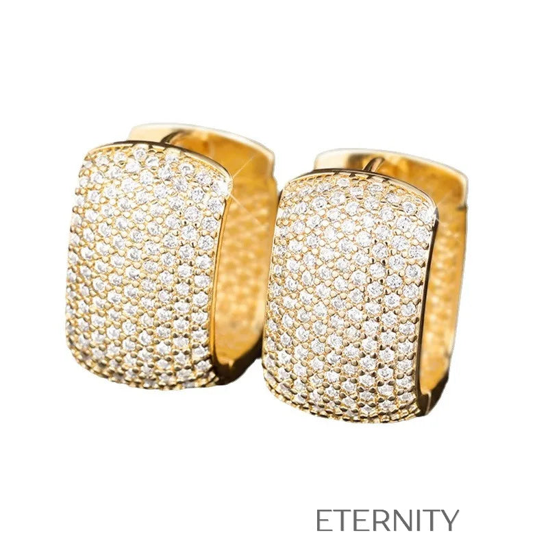 Zarcillos Aros Números Romanos  Zarcillos Negro Unica Acero Inoxidable  ETERNITY