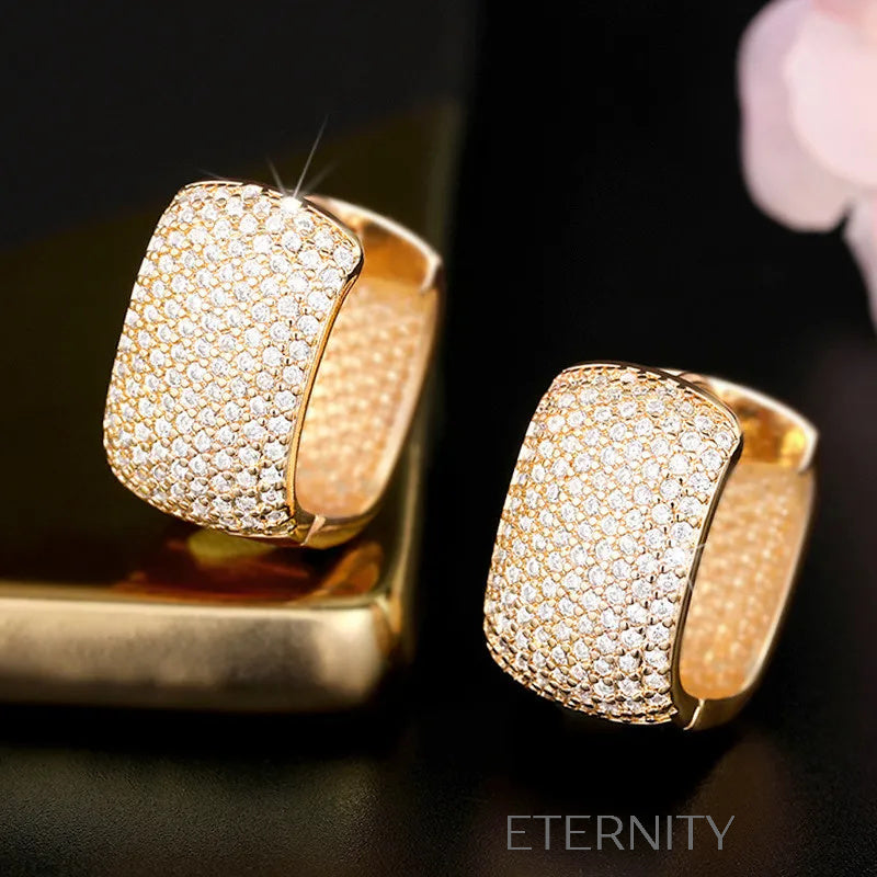 Zarcillos Aros Números Romanos  Zarcillos Negro Unica Acero Inoxidable  ETERNITY