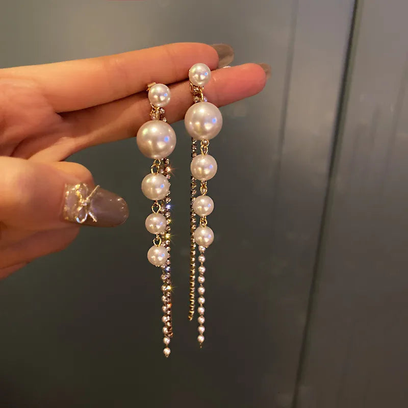 Argollas "Graceful Pearl" ETERNITY - Baño de Oro y Perla Pendiente