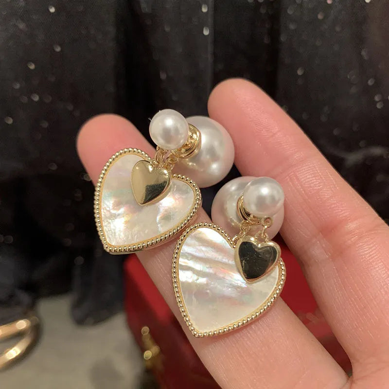 Argollas "Graceful Pearl" ETERNITY - Baño de Oro y Perla Pendiente