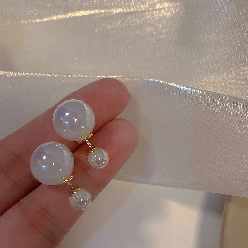 Argollas "Graceful Pearl" ETERNITY - Baño de Oro y Perla Pendiente