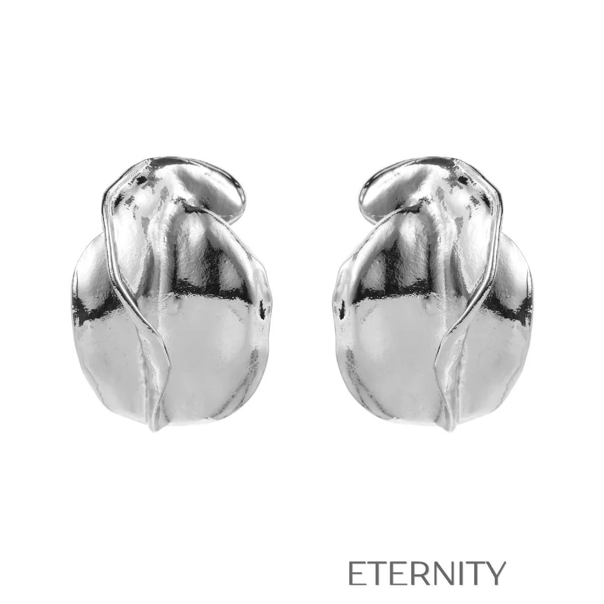 Zarcillos Liquid Fold  Zarcillos Dorado Unica Acero Inoxidable  ETERNITY