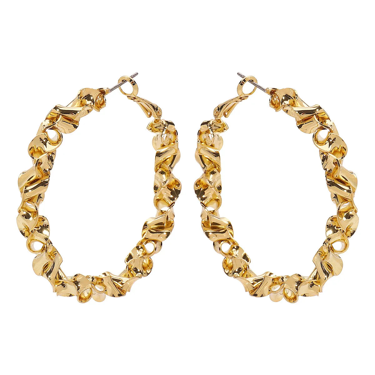Maxi Argollas "Twisted Link" ETERNITY - Diseño Eslabón Entrelazado