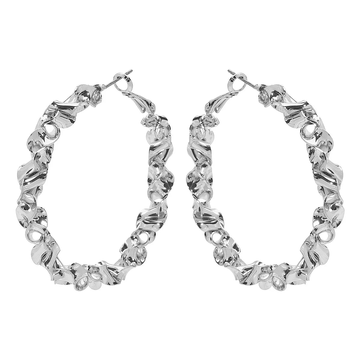 Maxi Argollas "Twisted Link" ETERNITY - Diseño Eslabón Entrelazado