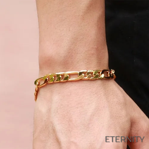 Brazalete de Eslabones Cubanos para Hombre - Estilo Simple y Moderno ETERNITY