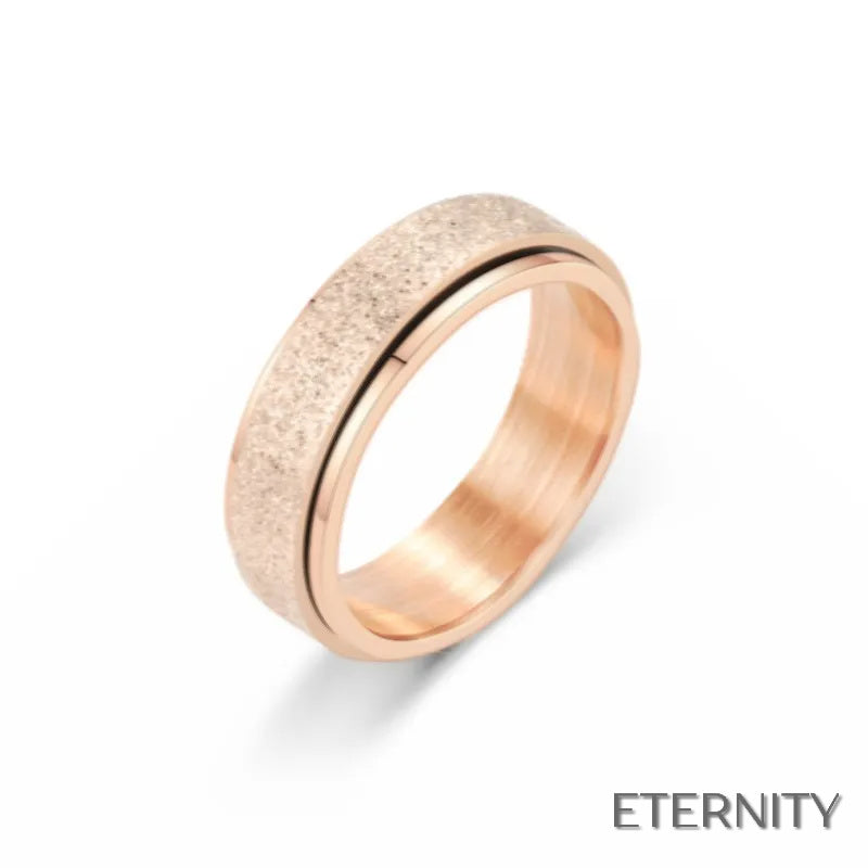 Anillo Anti-Estrés Unisex con Banda Giratoria- ETERNITY