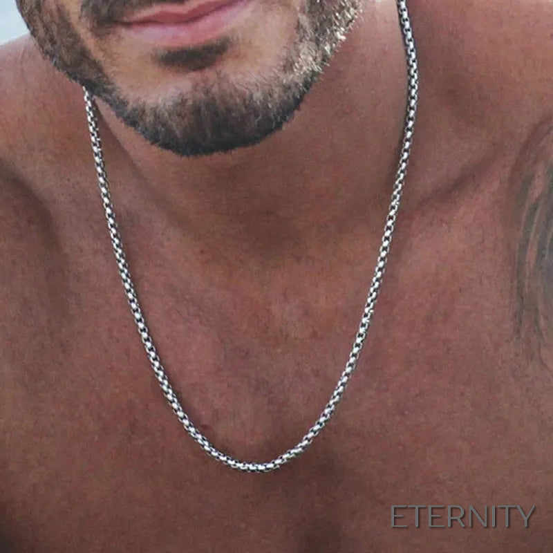 Collar de Cadena Cuadrada Estilo Hip Hop para Hombre - ETERNITY