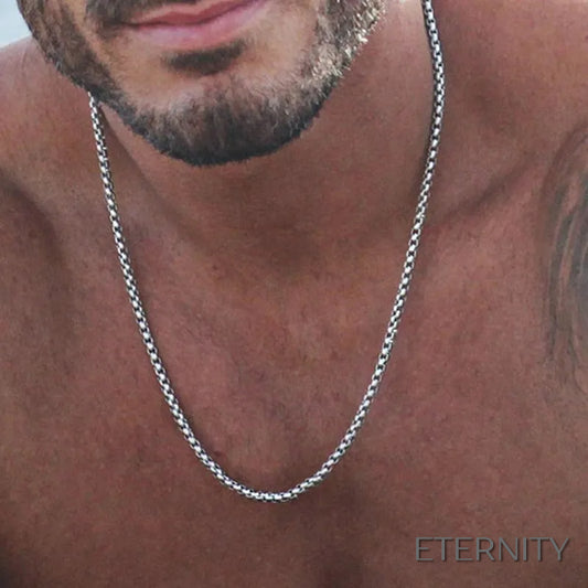 Collar de Cadena Cuadrada Estilo Hip Hop para Hombre - ETERNITY